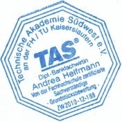 Zertifikat Sachverständige TAS